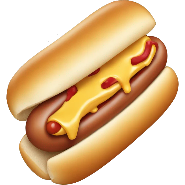 Hotdog with cheese  emoji