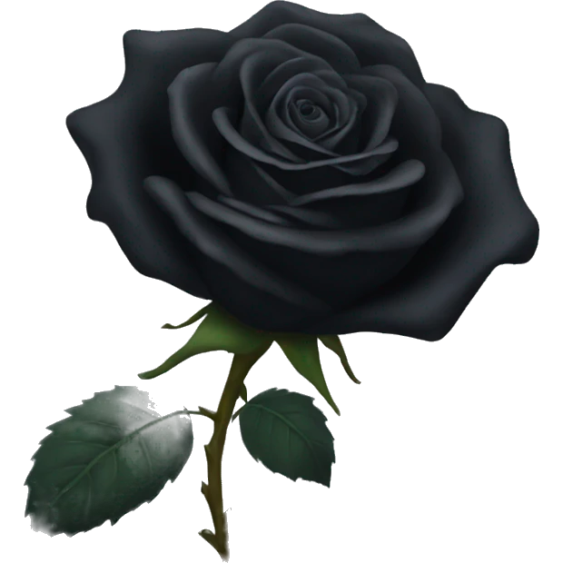 Black rose emoji