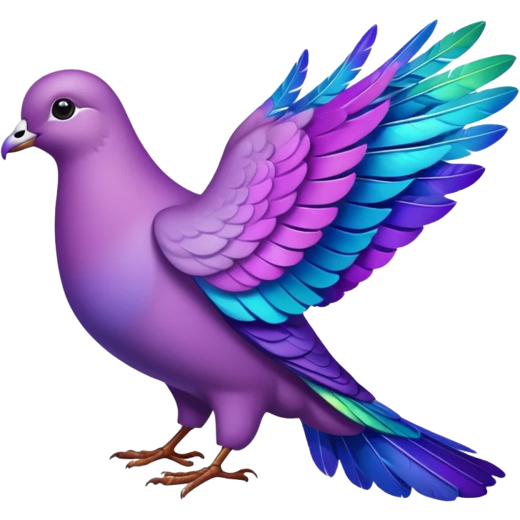 Purple dove emoji