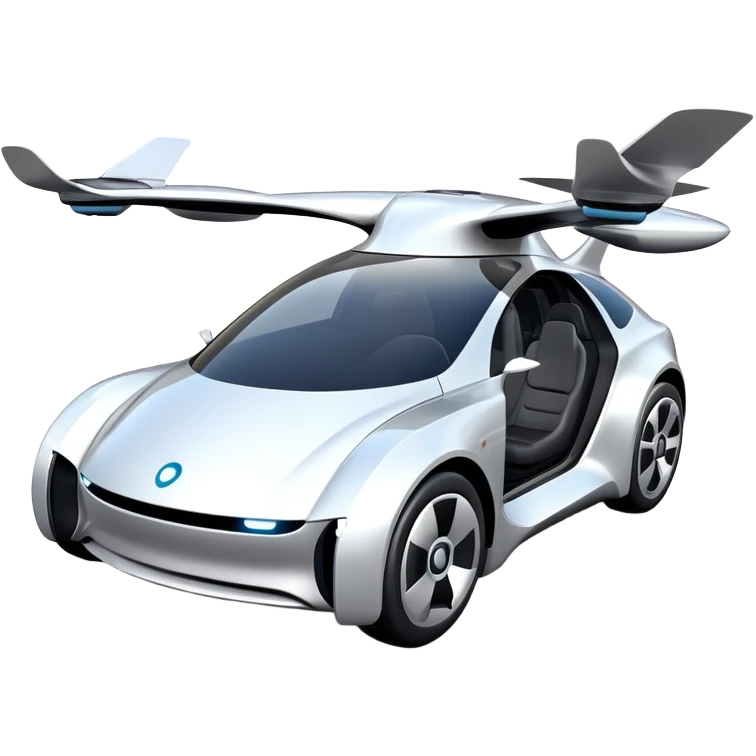 self-driving flying car prototype for 2025 emoji