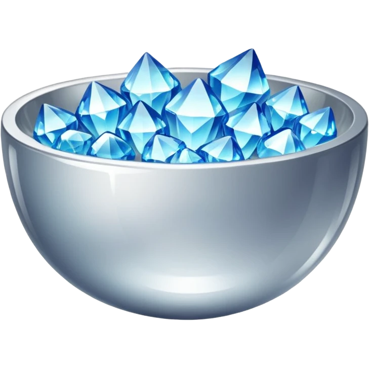 a bowl of blinged crystal emoji