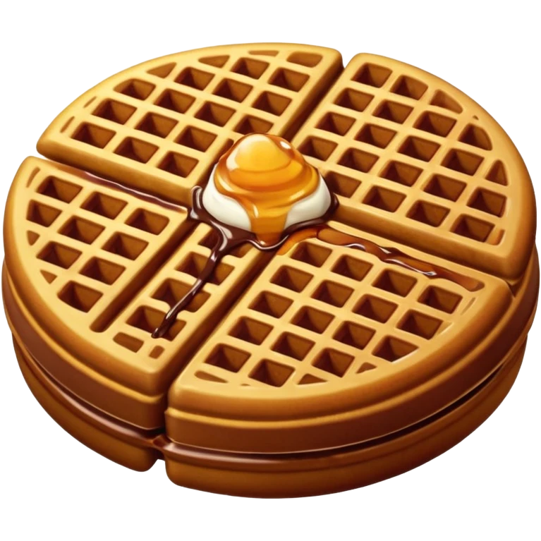 Chocolate waffle  emoji