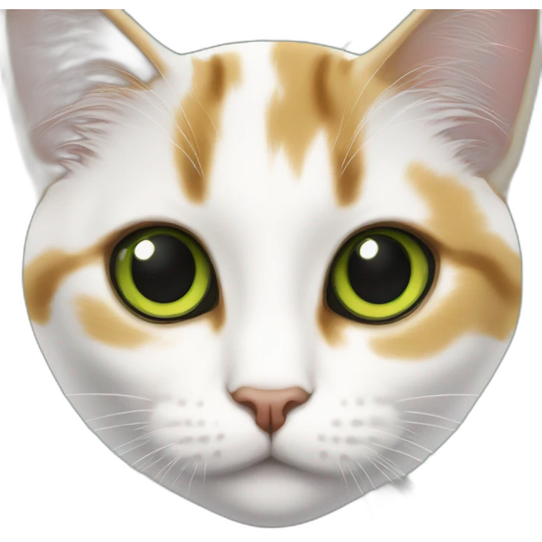 chat calico yeux vert emoji