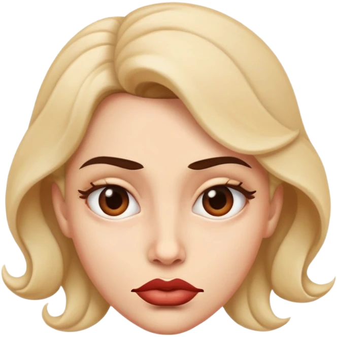 Side eye with twisted lips emoji