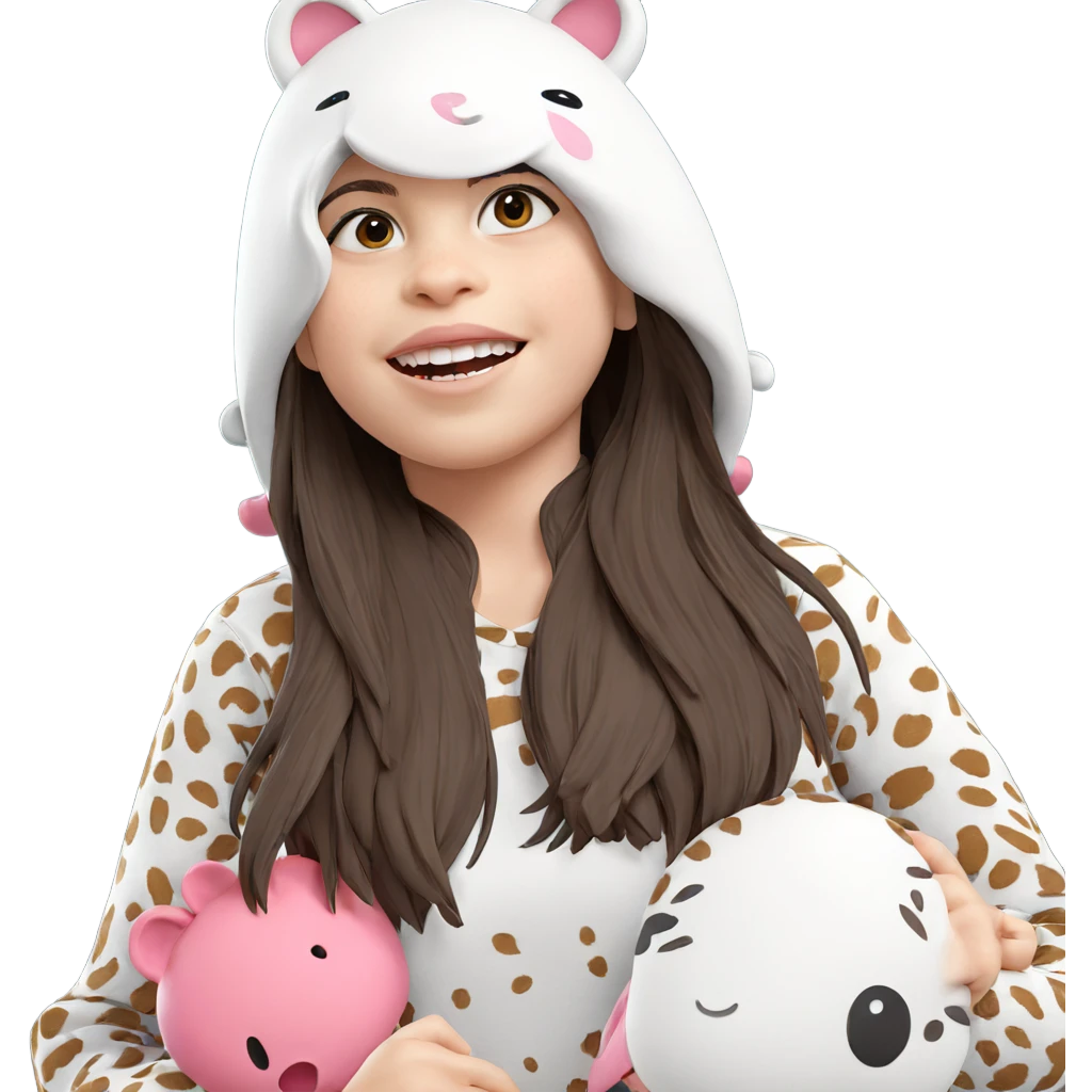 girl in animal hat emoji