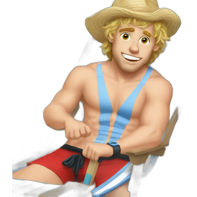 Patrick Kane as a beach bum emoji