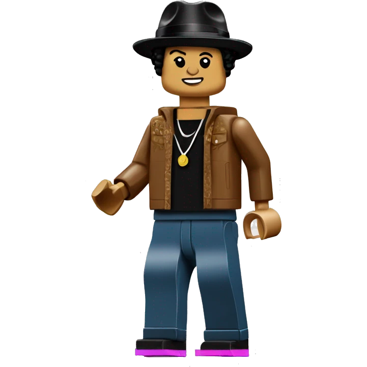 BRUNO MARS lego full body emoji