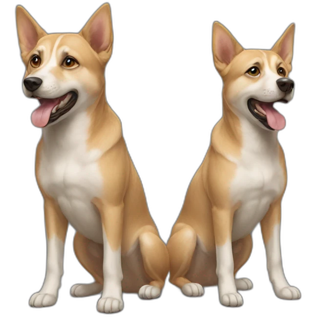 Chat sur chiens emoji