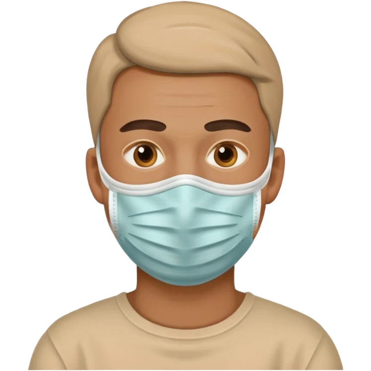 man, Skincare face mask emoji