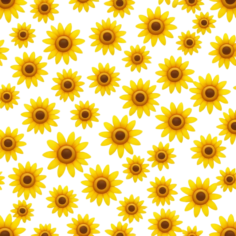 Sunshine flowers emoji