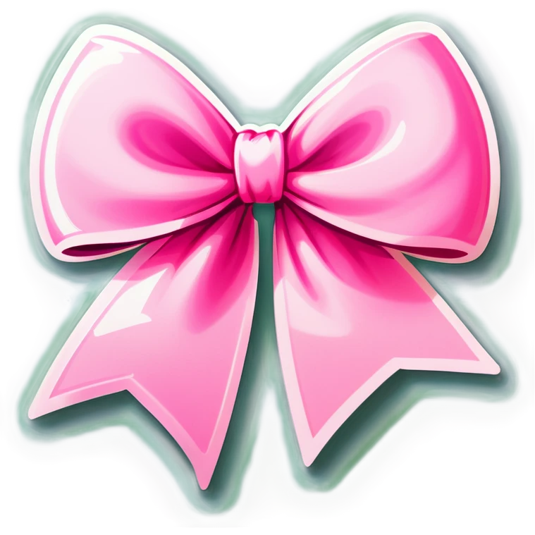 Pink bow emoji