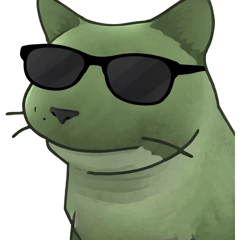 Cat with sunglasses emoji