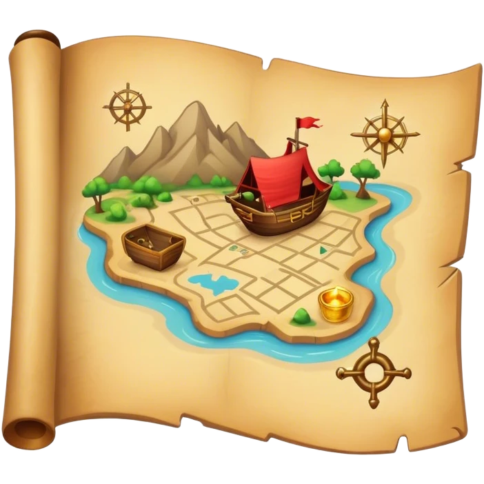 treasure map emoji