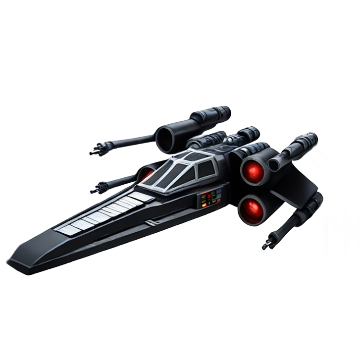 Darth Vader in an x wing fighter  emoji