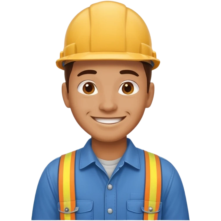 Blue collar worker emoji