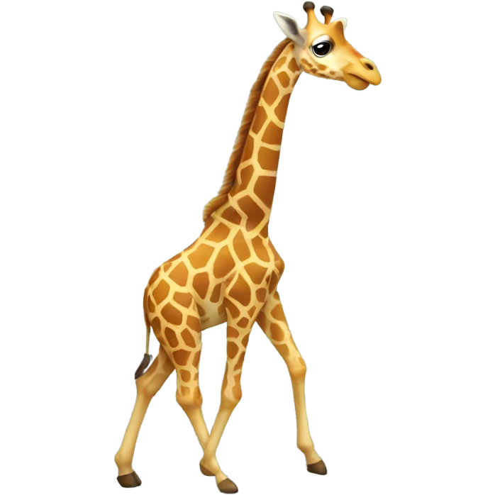 Giraffe dancing emoji