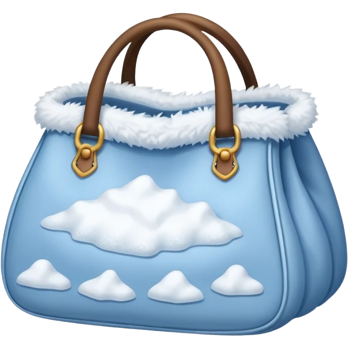 Bag of snow emoji