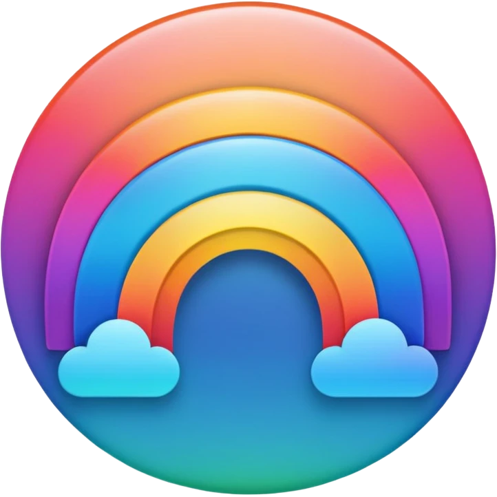 mac os mixed documents rainbow skeuomorphic emoji