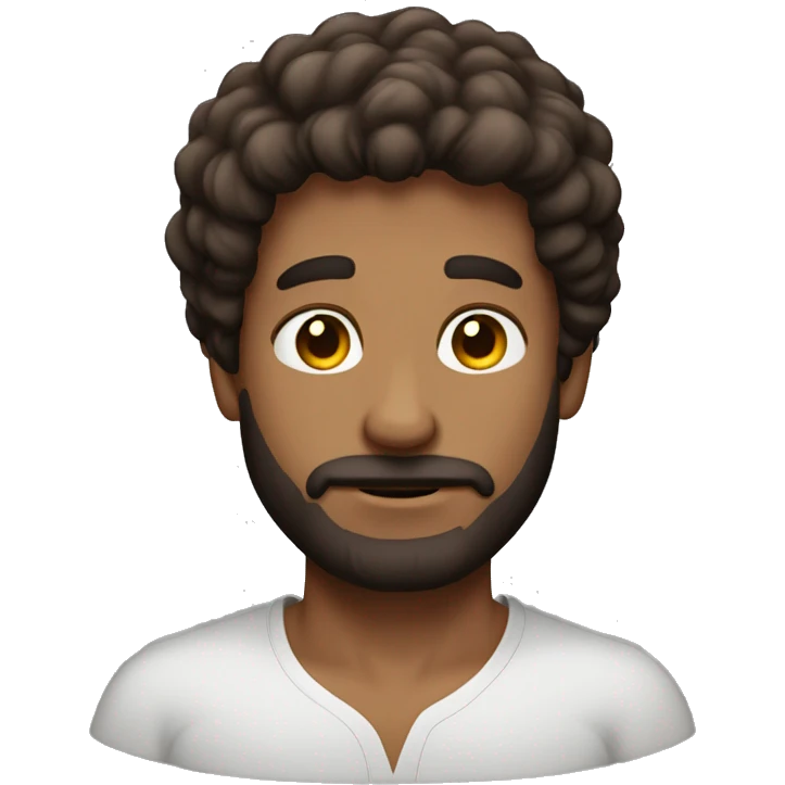 brunnete hairy man emoji