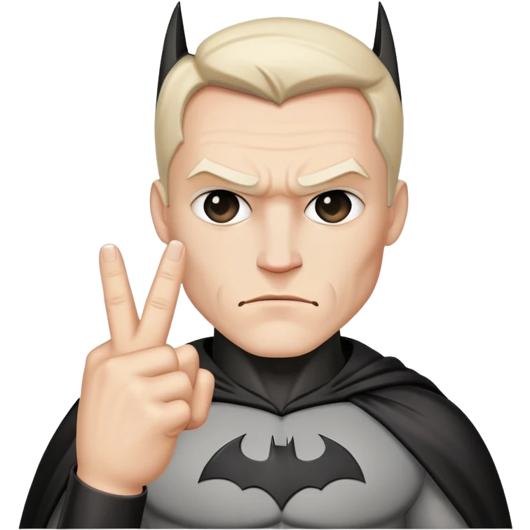 Бетмен показывает фак  emoji