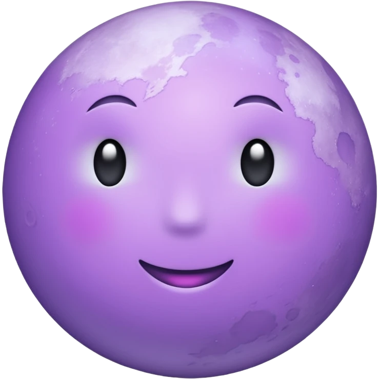 Light purple moon emoji