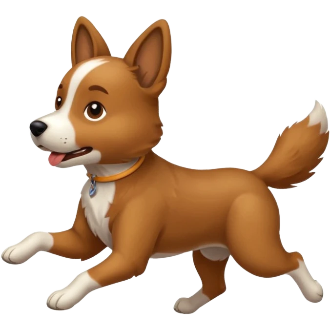 a dog running emoji