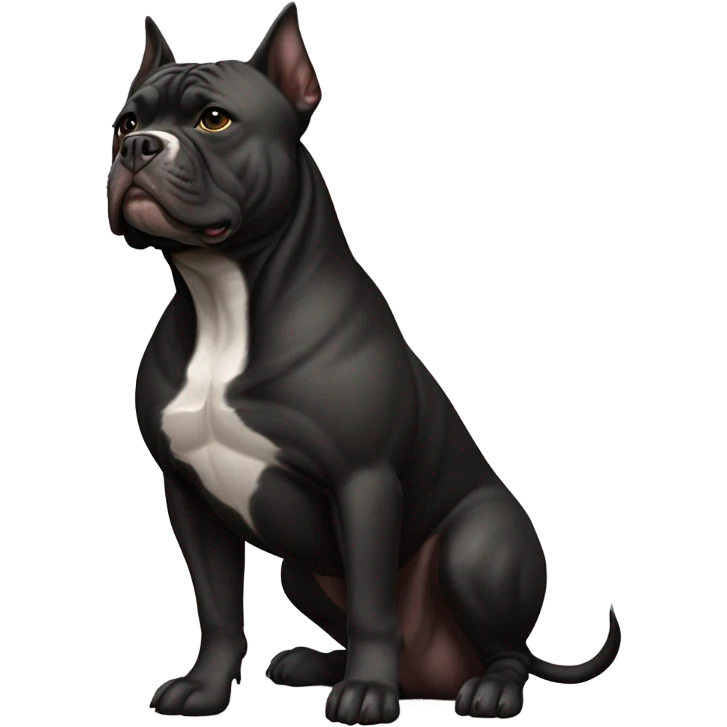 99% Black American Bully  emoji