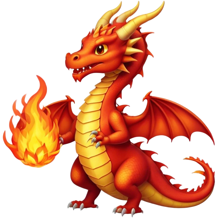 Dragon breathing fire emoji