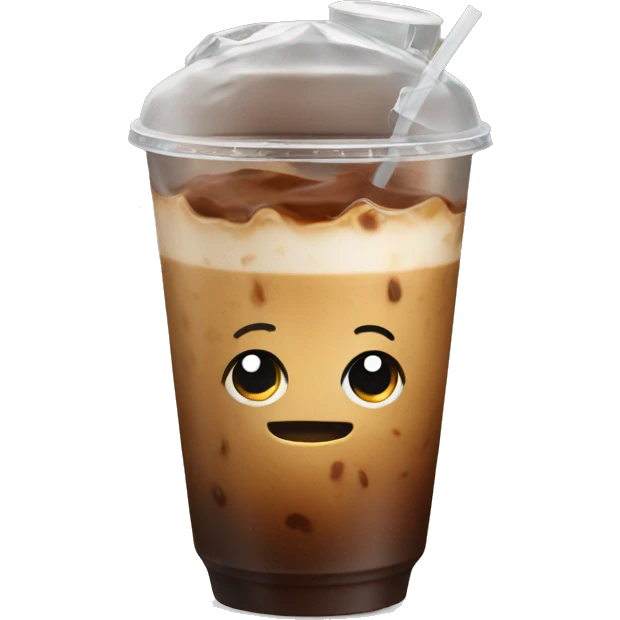 iced coffee with lid emoji