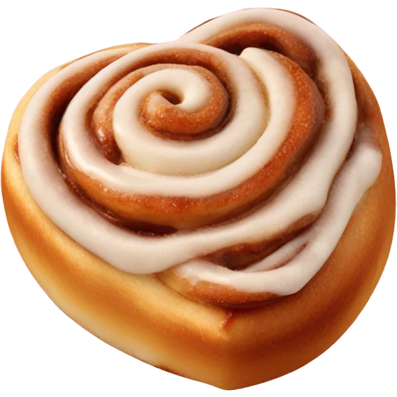 cinnamon roll heart emoji