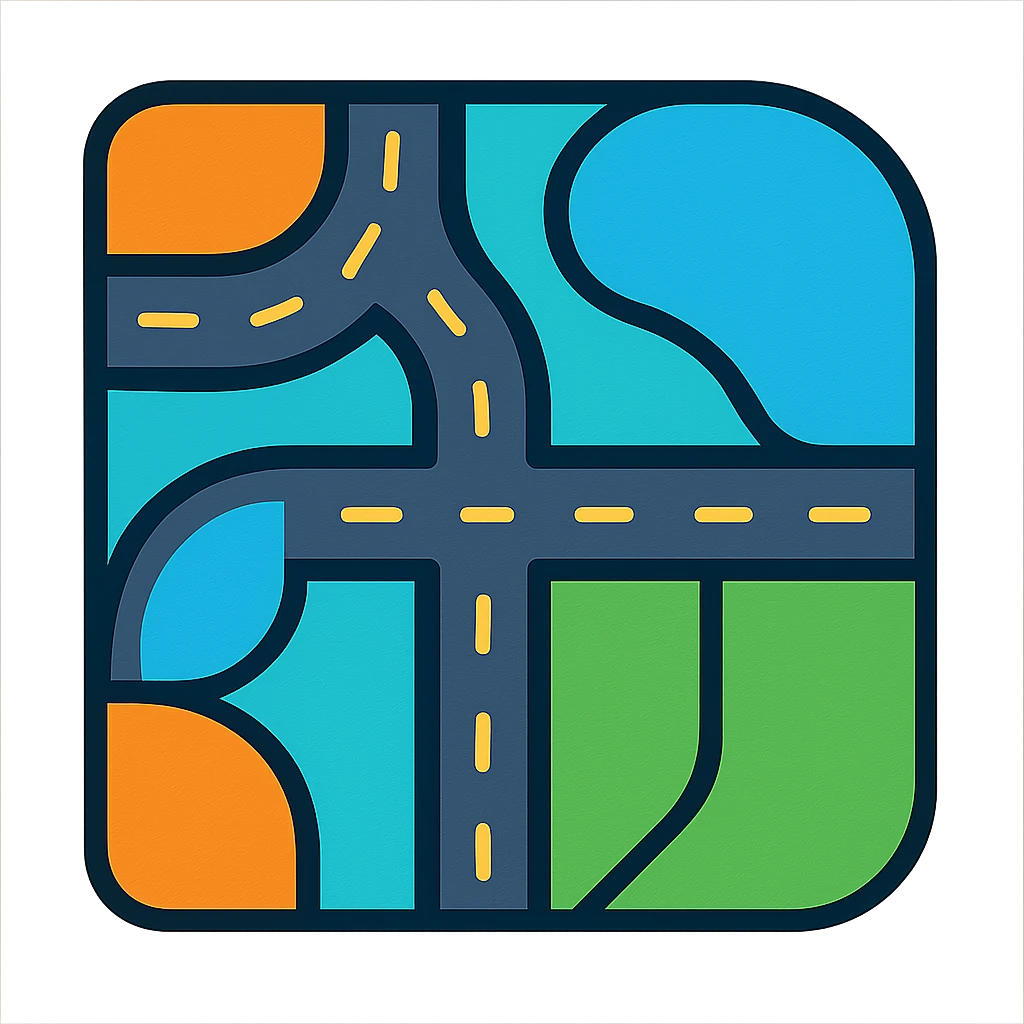 road network emoji