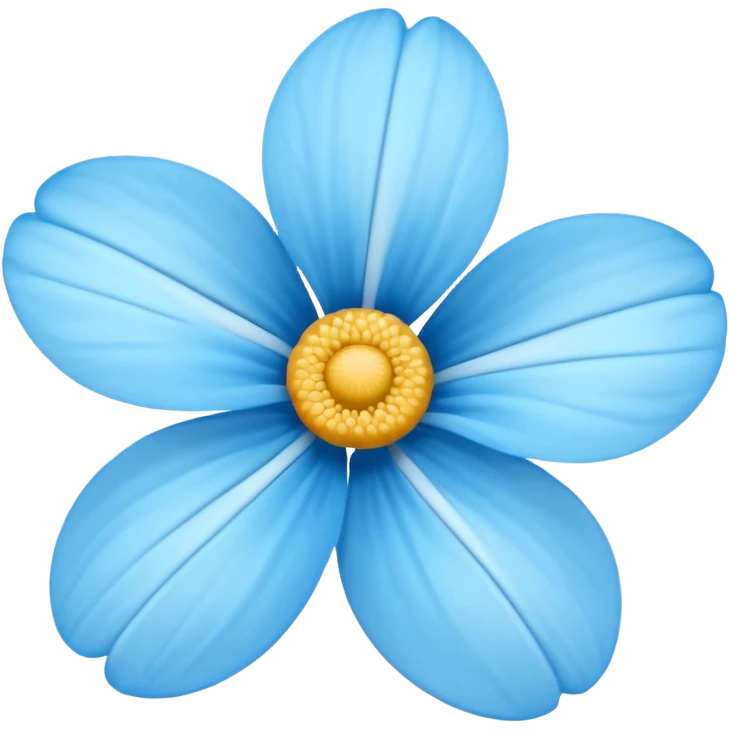 light blue flower emoji