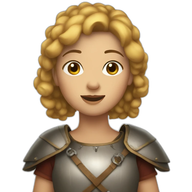 cute joan of ark emoji