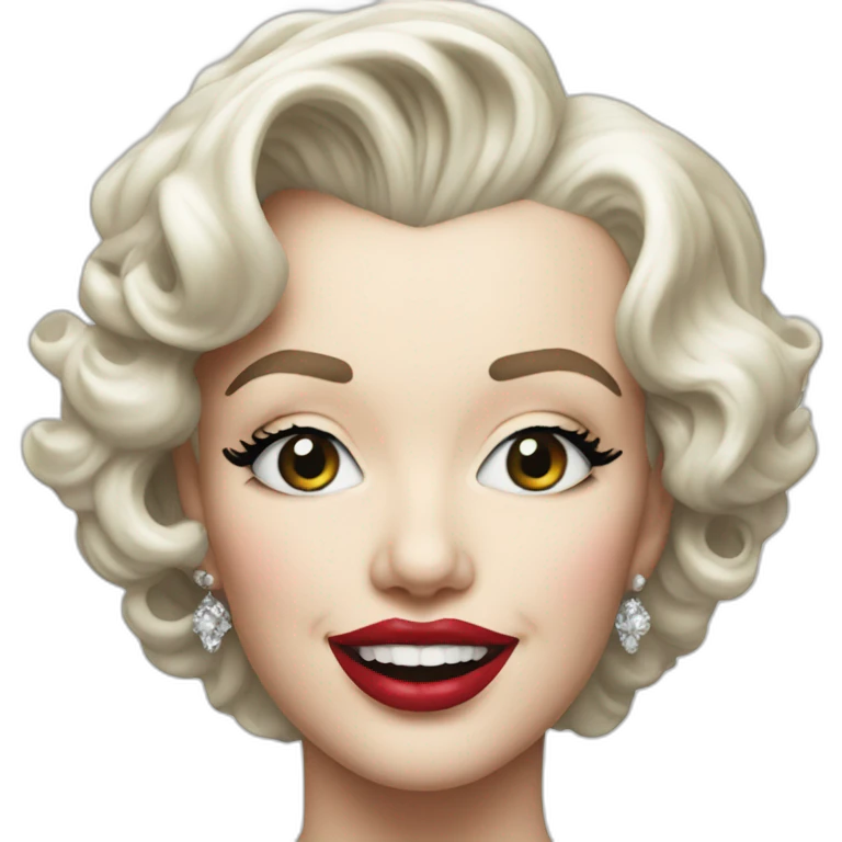 hyperrealistic Marilyn Monroe emoji