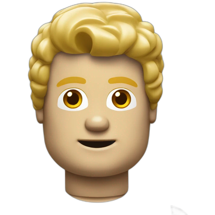 blonde lego man emoji