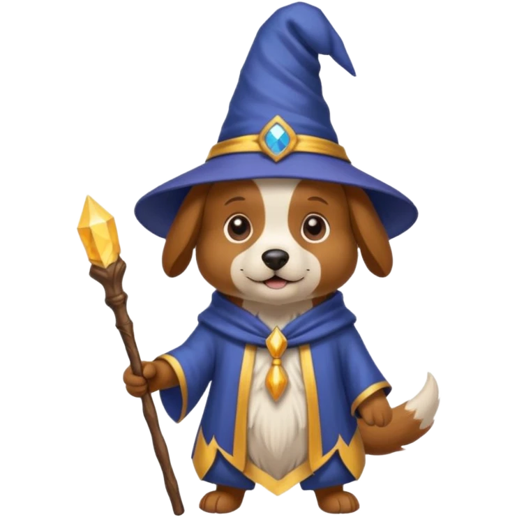 Dog wizard emoji