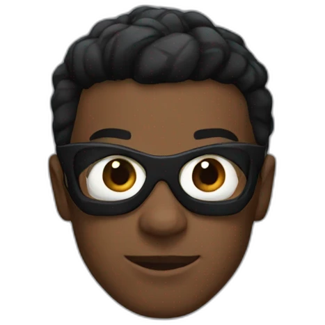 black spider-man  emoji