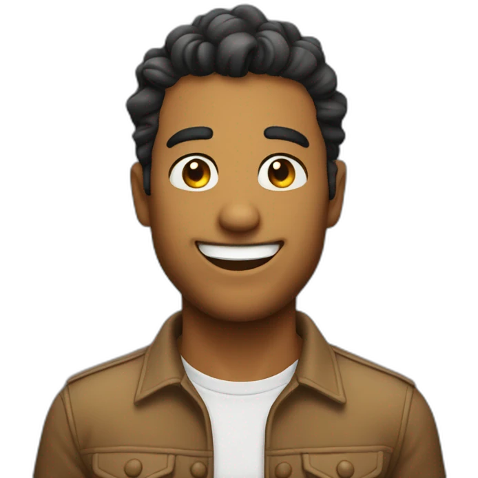 guy sly smile emoji