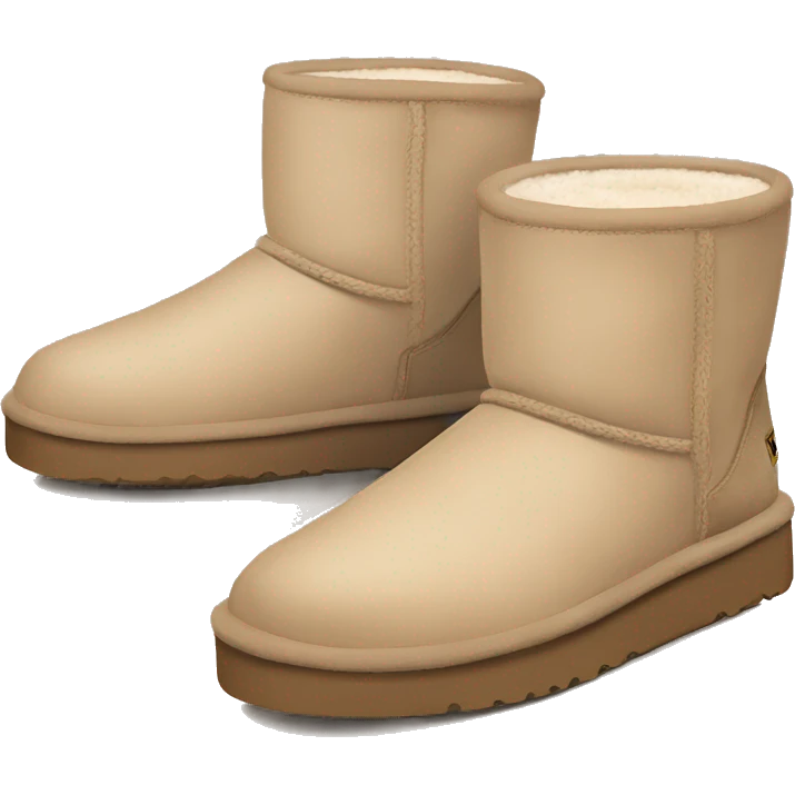 Beige aesthetic ugg emoji