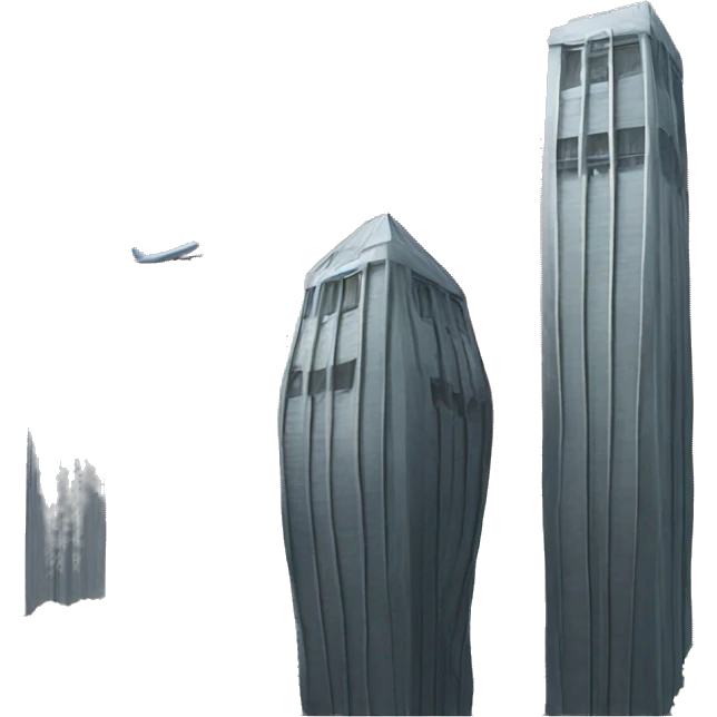 two towers one plane emoji