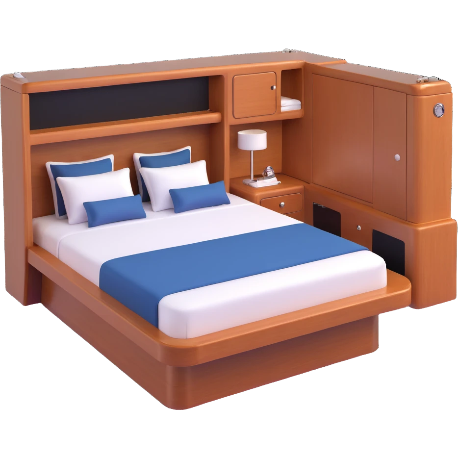 luxury yacht cabin bed emoji