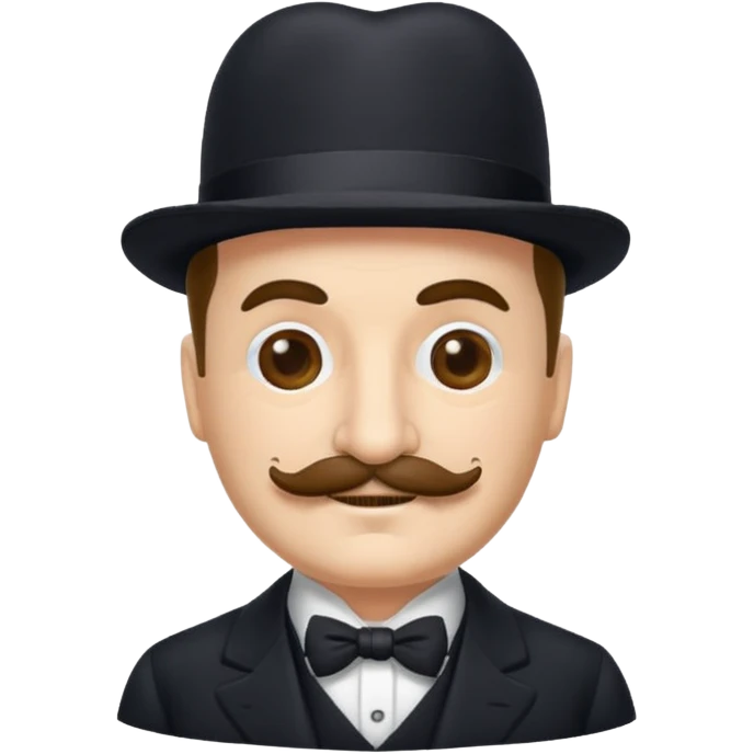 Hercules poirrot as an emoji emoji