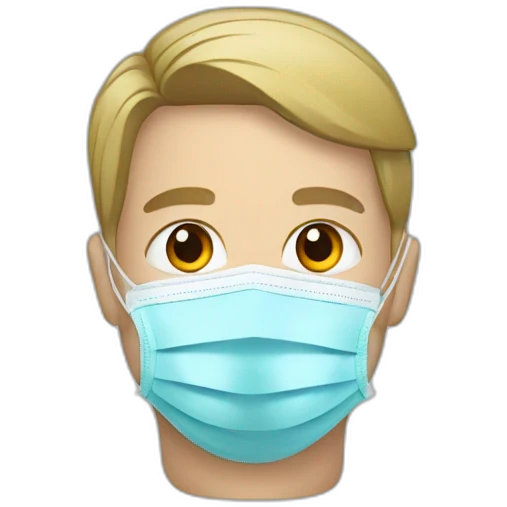 a military Headshot in a Medical masks emoji