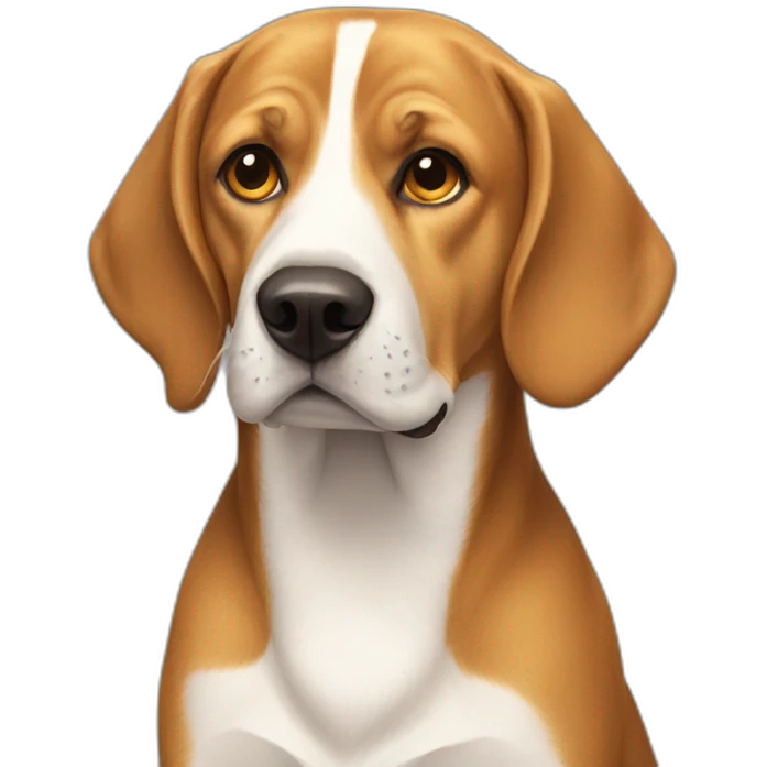 Beagle With a labrador golden emoji