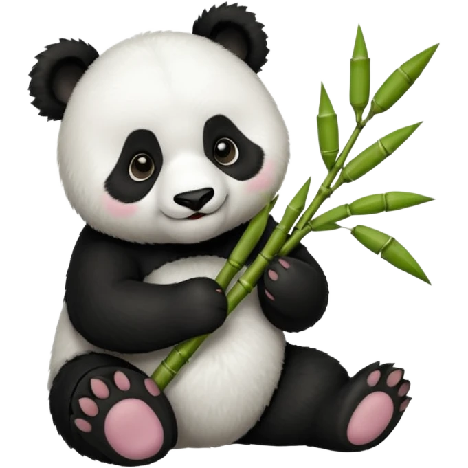 panda with bamboo emoji