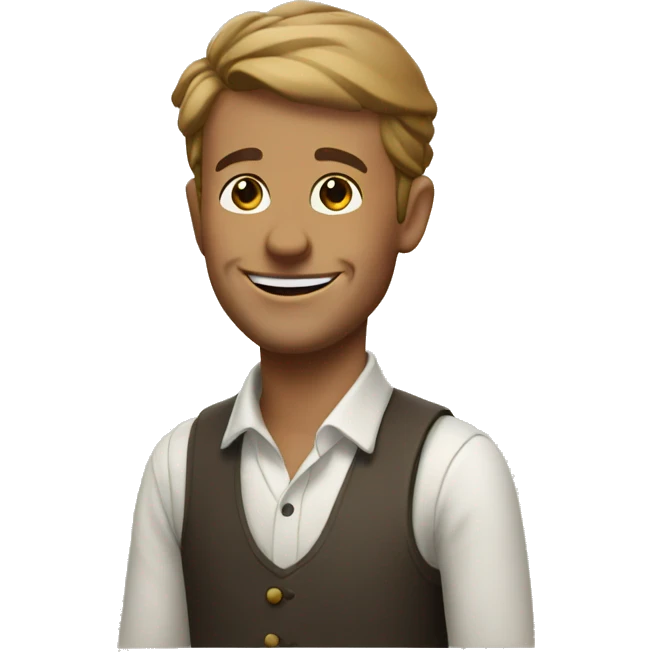 Smiling French man emoji