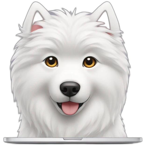 samoyed-coding-laptop emoji