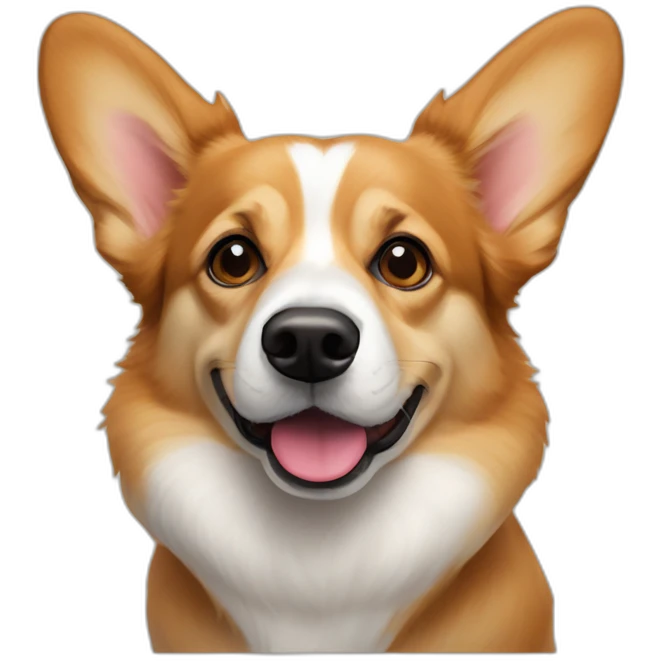 Browncoat short legs ears down eastern-European-street-dog corgi mix queen anne’s legs emoji