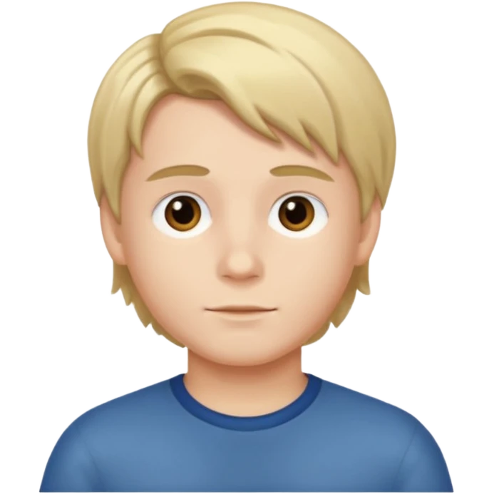 boy with middle part hair emoji