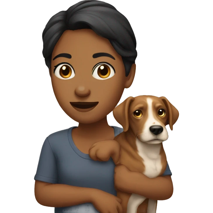 aleya with a dog emoji